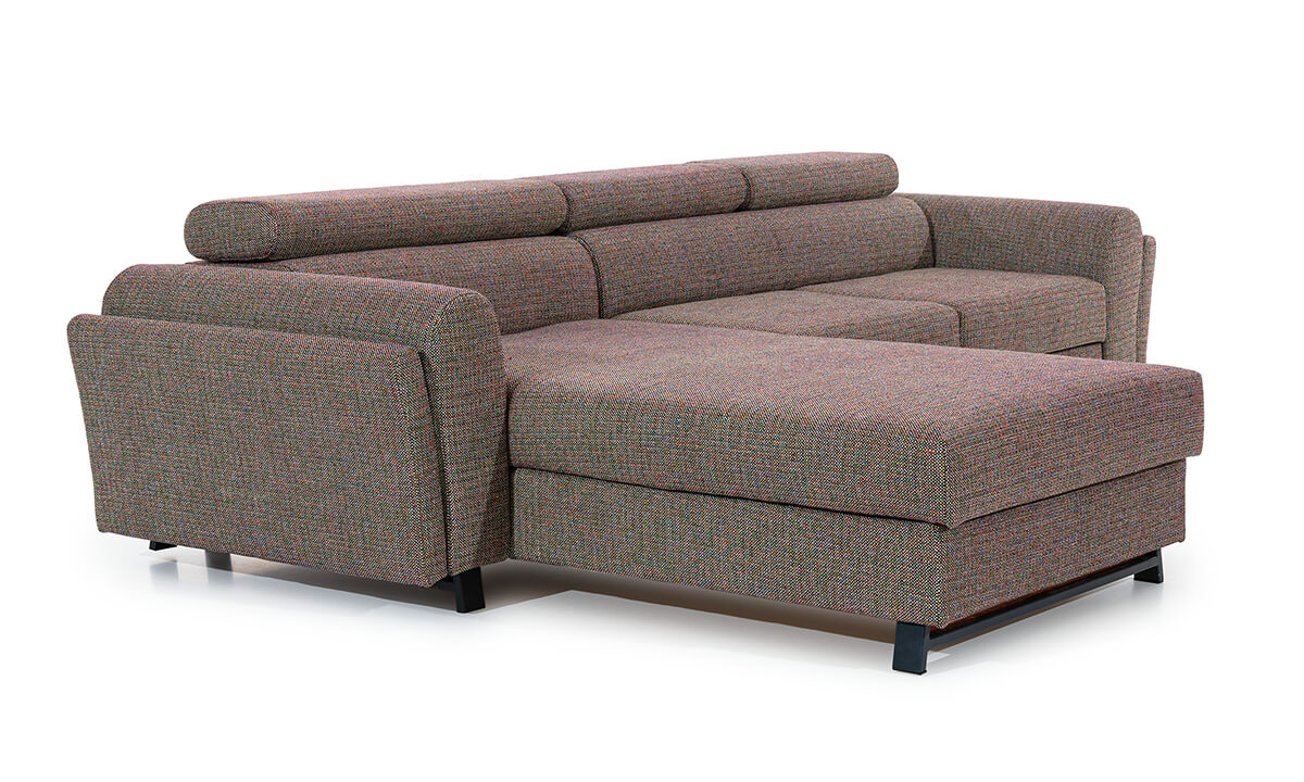 L-Shaped Upholstered Corner Sofa Bed with Storage Mariall