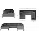 Montez U-shape Corner Sofa Bed