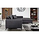 L-Shaped Upholstered Corner Sofa Bed Solange