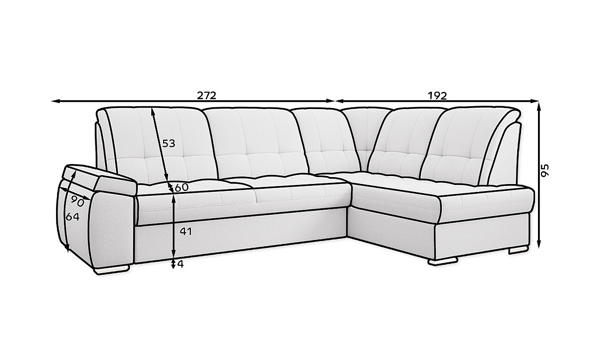 Sado L-Shaped Corner Sofa