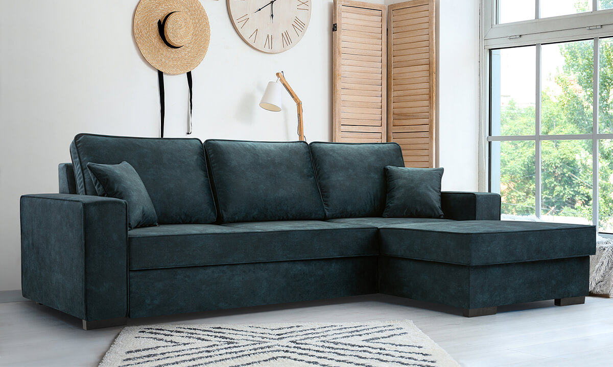 Lupi L-Shaped Corner Sofa Bed