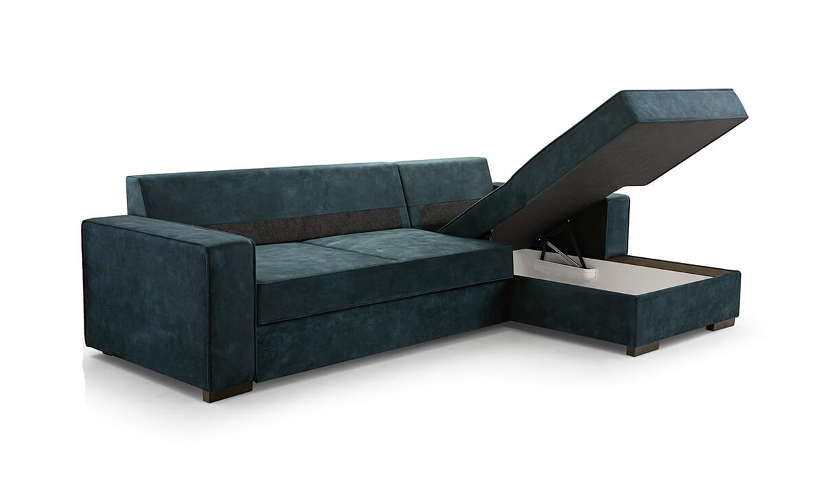 Lupi L-Shaped Corner Sofa Bed