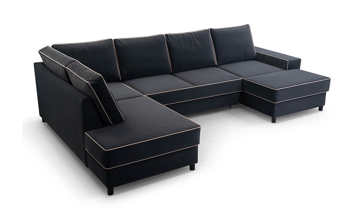 Oxana U-shape Corner Sofa Bed