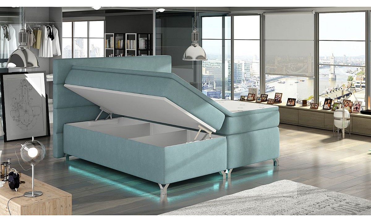 Box Spring EU King Size 5ft3 Bed AMADEO 