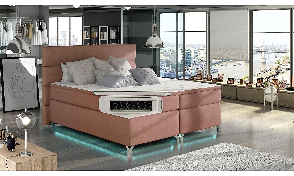 Box Spring EU King Size 5ft3 Bed AMADEO 