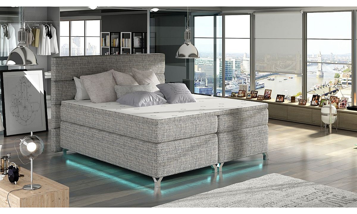 Box Spring EU King Size 5ft3 Bed AMADEO 