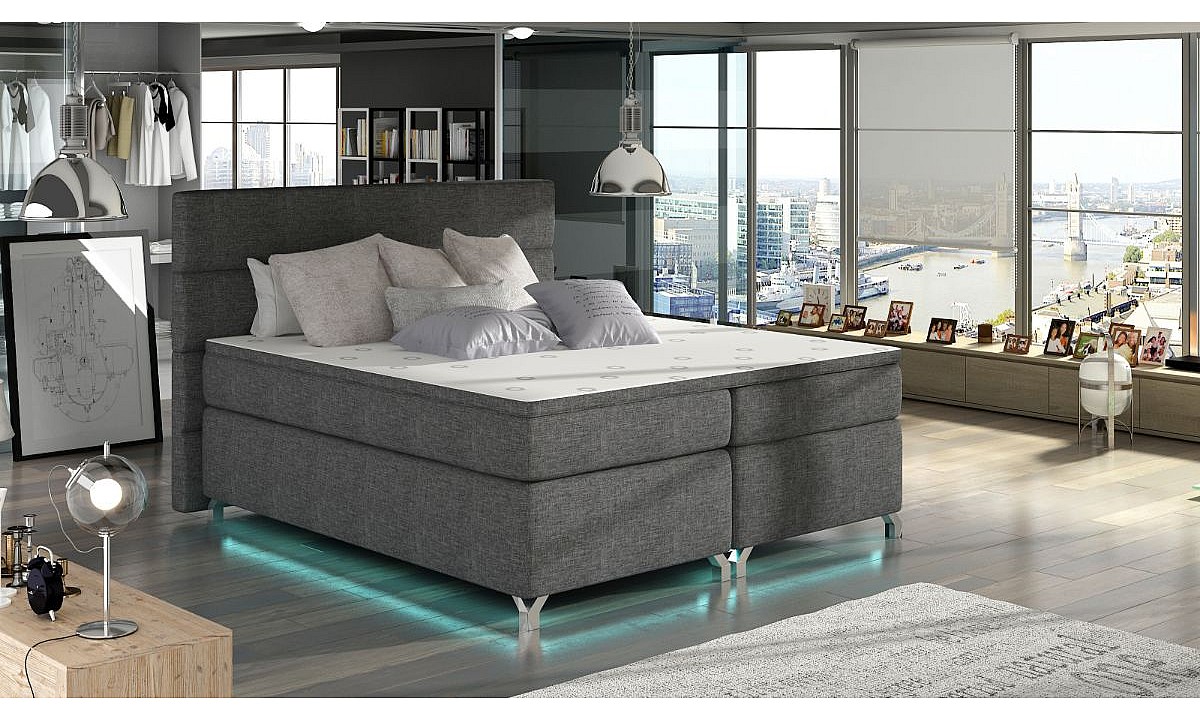 Box Spring EU King Size 5ft3 Bed AMADEO 