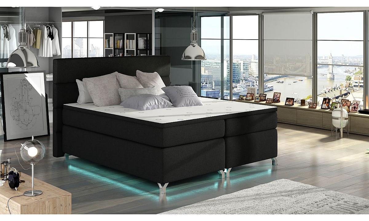 Box Spring EU King Size 5ft3 Bed AMADEO 