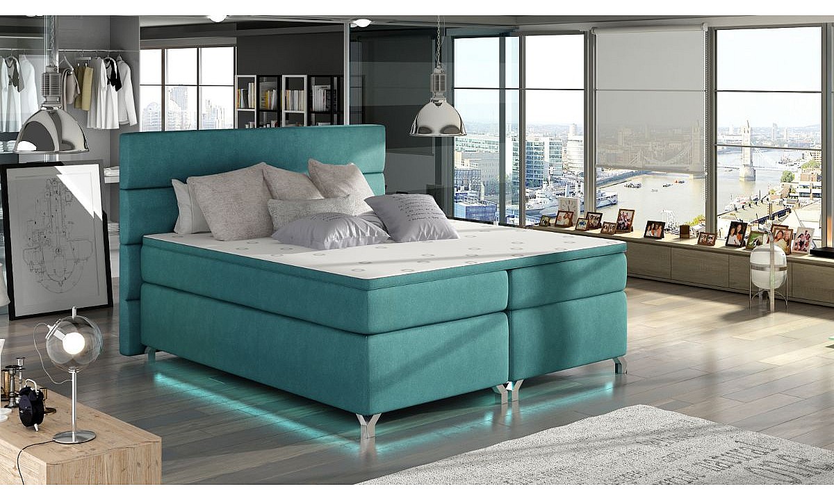 Box Spring EU King Size 5ft3 Bed AMADEO 