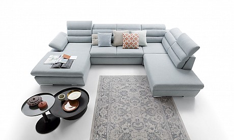 U-Shaped Upholstered Corner Sofa Greco II
