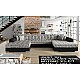 Modern Contemporary Corner Sofa Bed VENTO