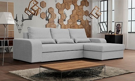 Virago L-shape Modern Corner Sofa Bed