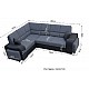 Wakiki L-shape Modern Corner Sofa Bed