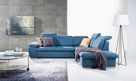 Aldo L-shape Modern Corner Sofa Bed