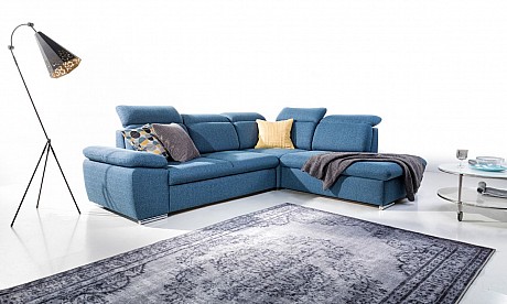 Aldo L-shape Modern Corner Sofa Bed