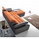 Korfu L-shape Modern Corner Sofa Bed