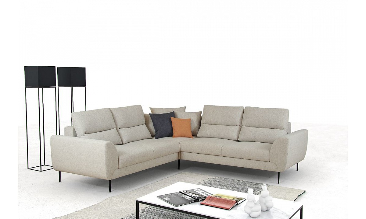 Quattro L-shape Modern Corner Sofa Bed