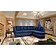 L-Shaped Corner Sofa Bed with Storage BENANO