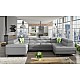 Modern U-Shaped Upholstered Corner Sofa Bed with Storage Adjustable Headrest LETTO