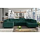 Modern U-Shaped Upholstered Corner Sofa Bed with Storage Adjustable Headrest LETTO