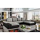 U-Shaped Upholstered Sofa Bed with Storage MARINO