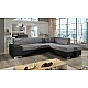 L-Shaped Upholstered Corner Sofa Bed with Storage PORTO