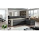 L-Shaped Corner Sofa Bed with Storage RICO