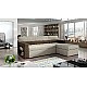 L-Shaped Corner Sofa Bed with Storage RICO