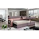 L-Shaped Corner Sofa Bed with Storage RICO