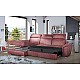 L-Shaped Upholstered Corner Sofa Sleeping Function TREVISCO