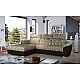 L-Shaped Upholstered Corner Sofa Sleeping Function TREVISCO