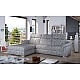 L-Shaped Upholstered Corner Sofa Sleeping Function TREVISCO