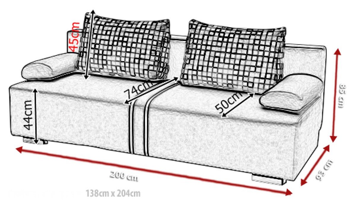 Sofa Bed with Storage Malina 