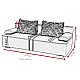 Sofa Bed with Storage Malina 