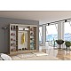 2-Door Sliding Mirrored Wardrobe 200 x 200 x 62 cm LAGUNA