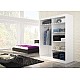 2-Door Mirrored Sliding Wardrobe BIANCO