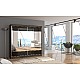2-Door Sliding Mirrored Wardrobe 200 x 200 x 62 cm LAGUNA